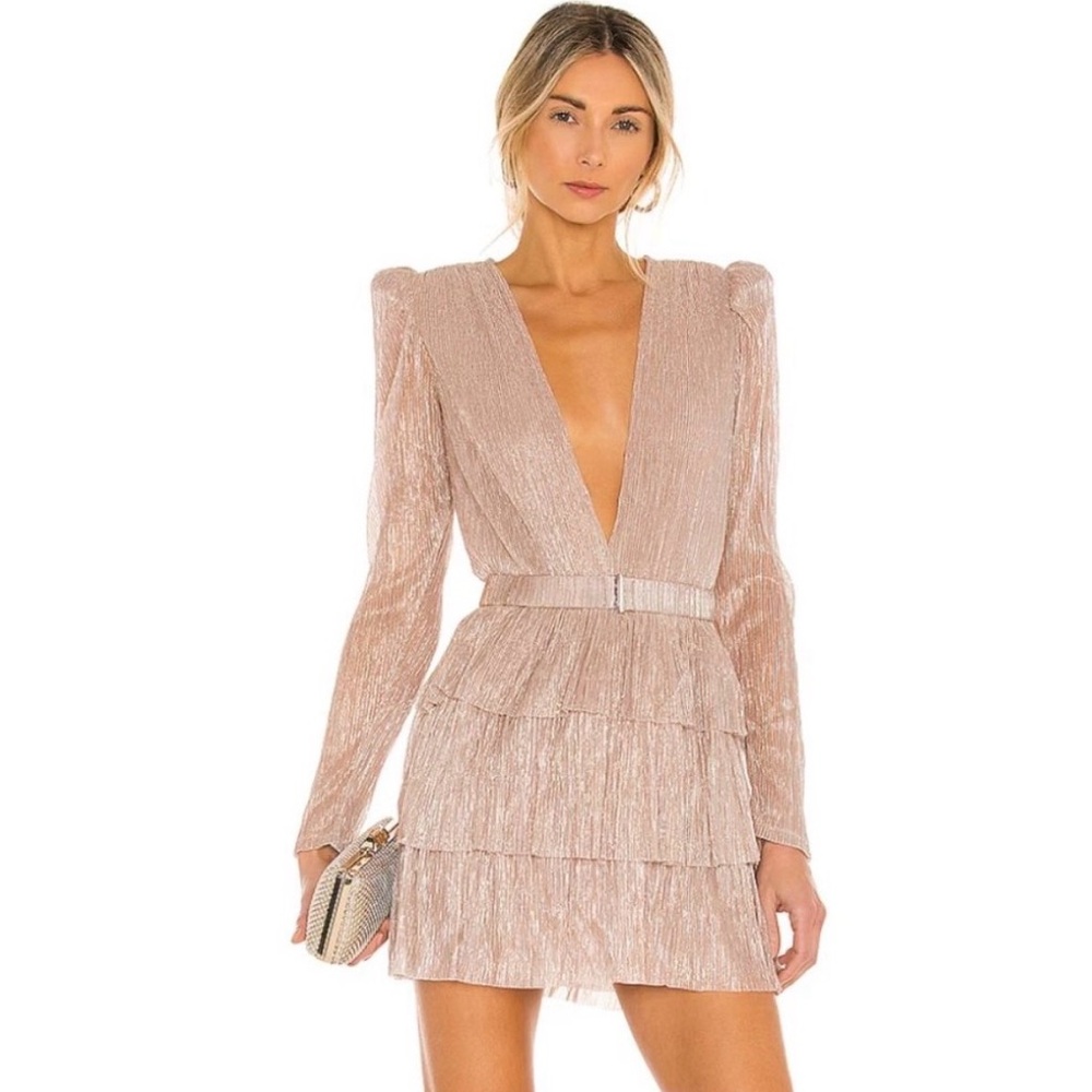 SABINA MUSAYEV X REVOLVE 
CARRY MINI DRESS IN BLUSH SIZE M